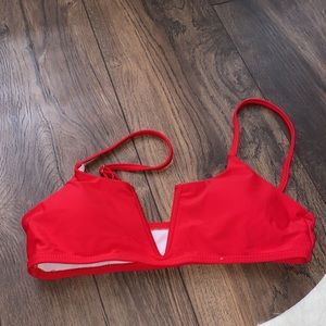 Red bikini top